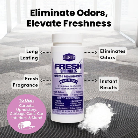 Carpet Care Bundle, Vanish Spot Remover Spray and Fresh Sprinkles Bouquet Deodorizer Powder, 18 oz and 1.5 lbs