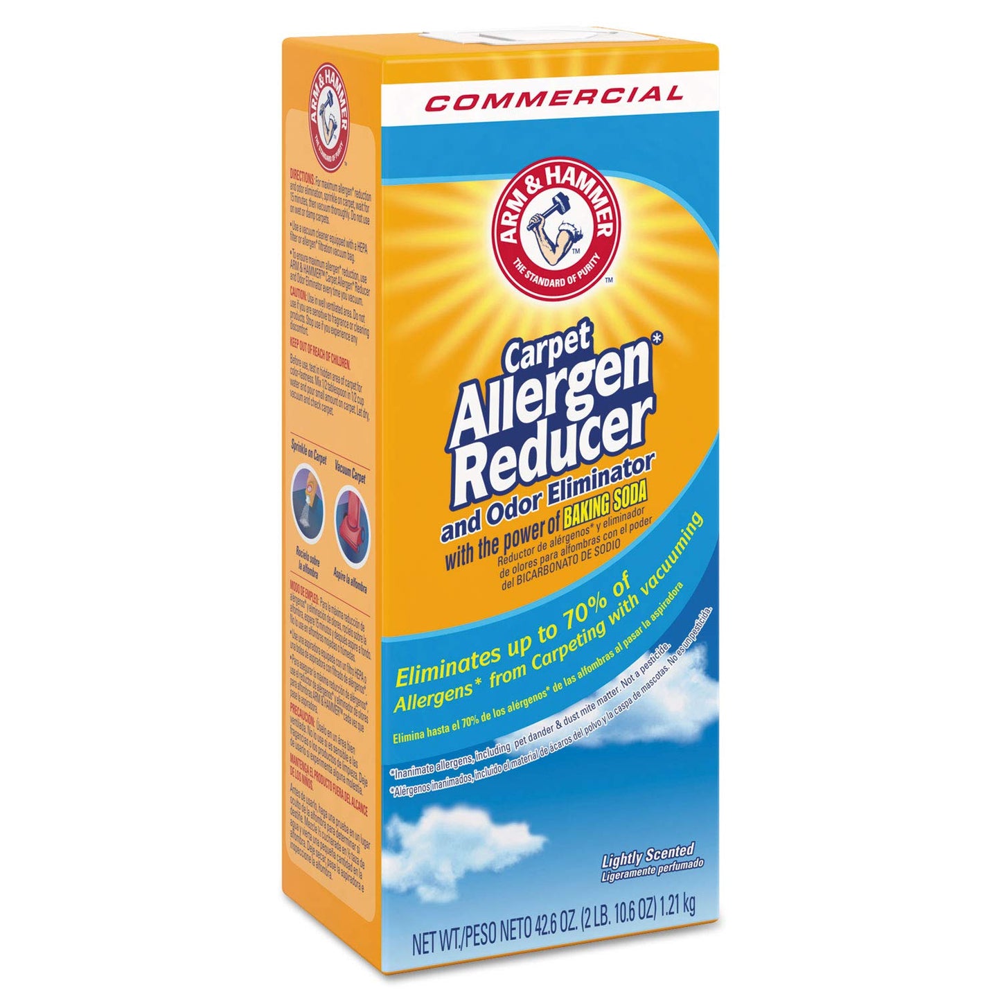 Arm & Hammer CDC 84113 42.6 oz Carpet And Room Allergen Reducer And Odor Eliminator Powder, Shaker Box