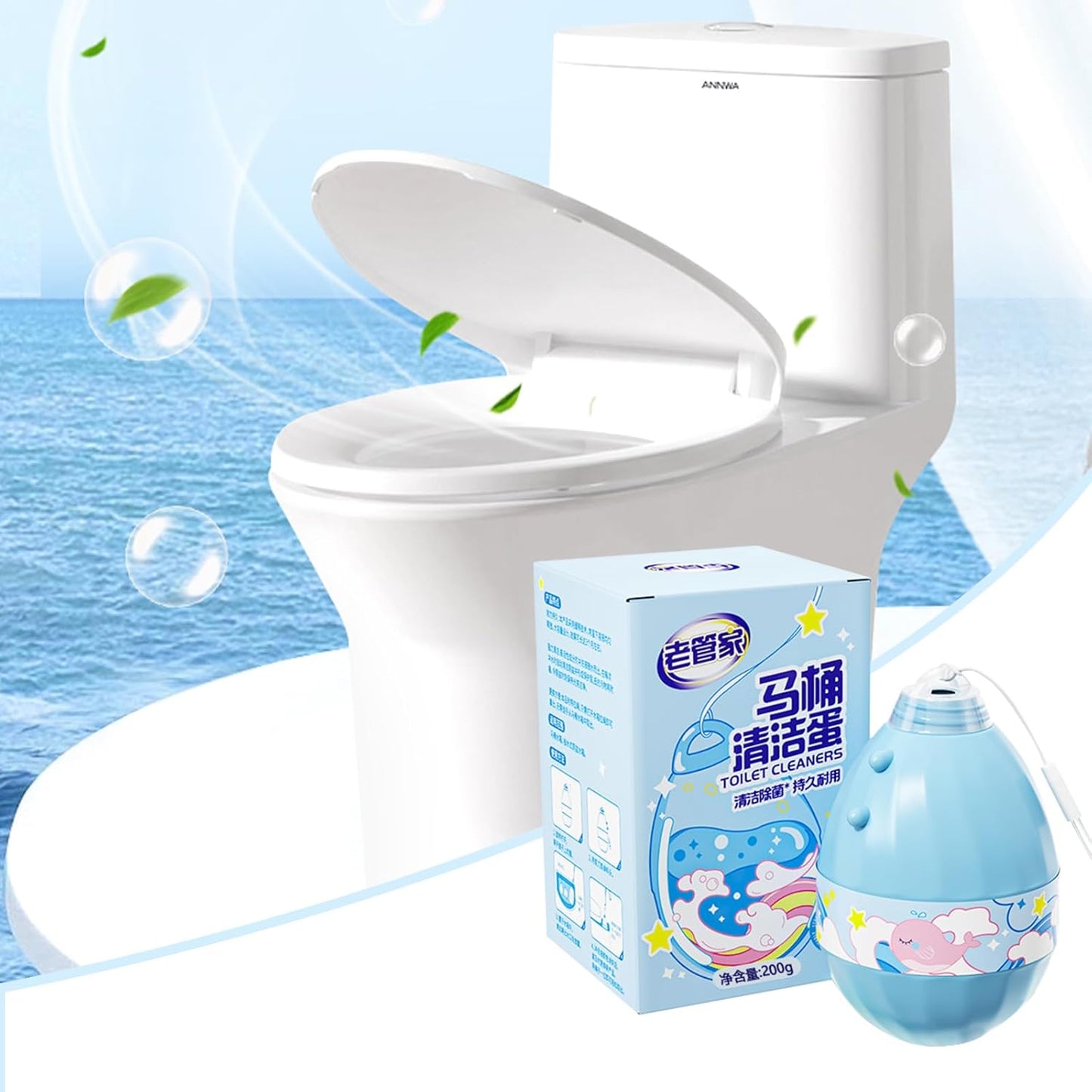 Automatic Toilet Bowl Cleaner,Long Lasting Toilet Cleaner,3-4 Month Lasting Toilet Bowl Cleaner,Powerful Cleaning (2)