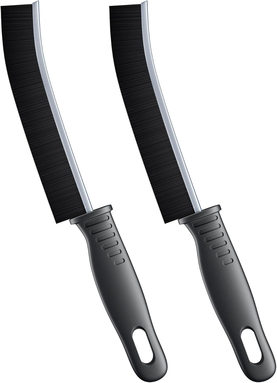 Hard Bristle Crevice Brush -2 Pack Deep Clean Sliding Door Tracks, Window Screens, Durable Household Cleaning Tool