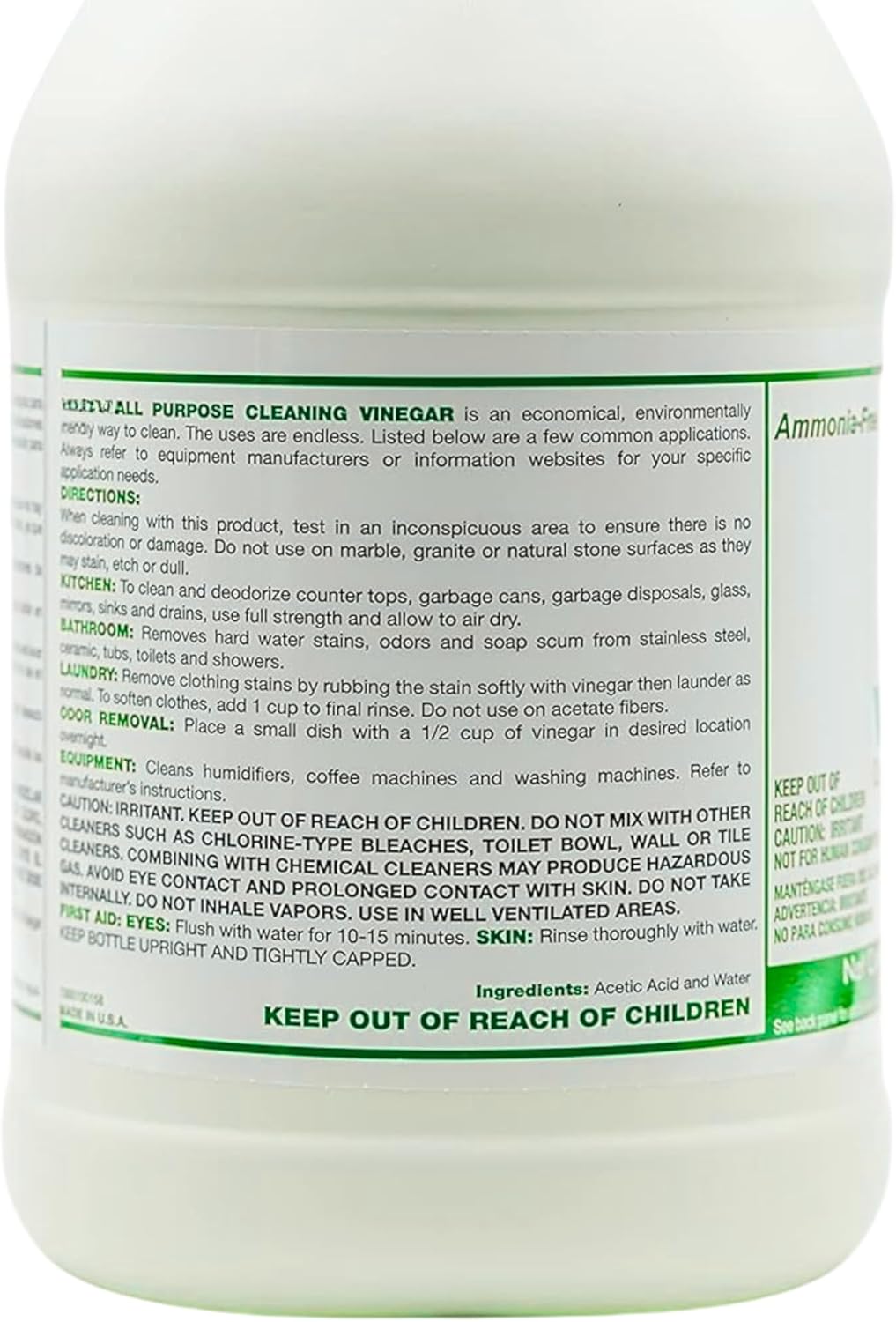All Purpose Cleaning Vinegar, 5% Acidity | Multi-Purpose Household Surface Cleaner, Safe for Laundry, Effective Deodorizer, Ready to Use- 1 Gallon (Pack of 1)