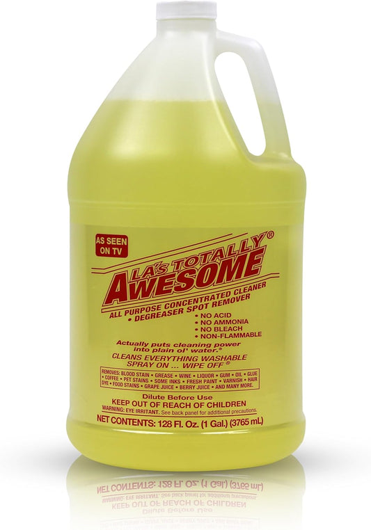La's Totally Awesome All Purpose Cleaner Combo – 24oz Spray + 128oz Refill – Heavy Duty Degreaser & Multipurpose Cleaner for Home, Kitchen, Bathroom, Floors & More