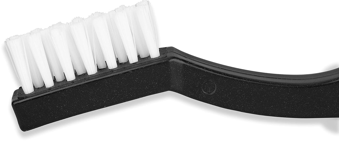 Carlisle FoodService Products Flo-Pac Maintenance Brush, Toothbrush Style Utility Scrubber for Cleaning With Nylon Bristles, 7", 1 Count, Black