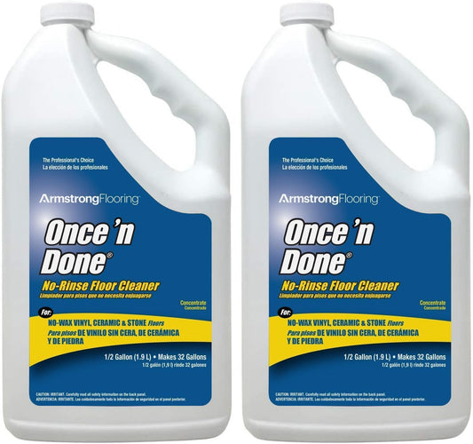 Armstrong 330806 Armstrong Once 'N Done Cleaner Concentrate, 1/2 Gallon(64OZ)