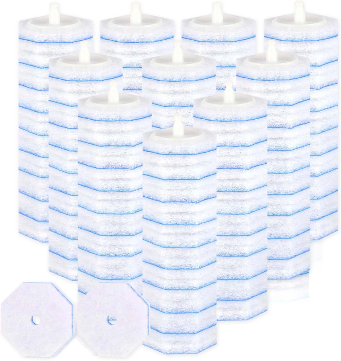 80 Count Disposable Toilet Wand Refills for Toilet Wand, 5X Cleaning Power Scrubber Refill, Bathroom Cleaning Supplies, No Falling Apart, Fresh Fragrance