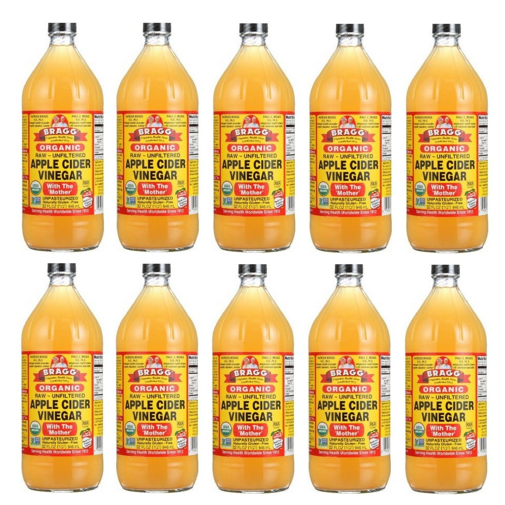 Bragg Organic Apple Cider Vinegar, Raw, 32 oz by Bragg - 10 Pack