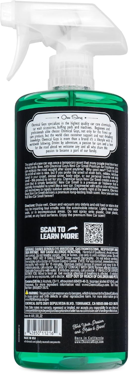 Chemical Guys AIR22816 Air Freshener & Odor Eliminator, Fresh Cherry Blast Premium, 16 fl. oz