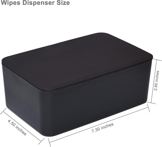 Diaper Wipes Dispenser, Tissue Storage Box Case, Wet Wipe Dispenser Holder with Lid for Home, Office, Cars (Pink)