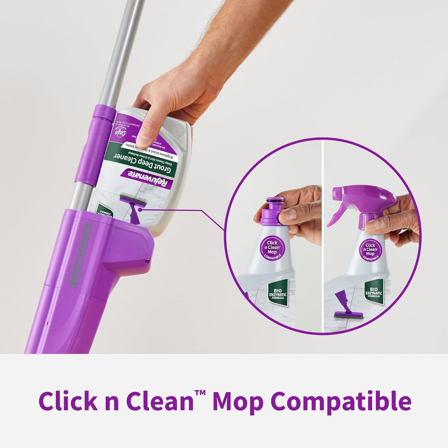Rejuvenate Grout Deep Cleaner Cleaning Formula Instantly Removes Years of Dirt Build-Up to Restore Grout to the Original Color (32 fl oz)