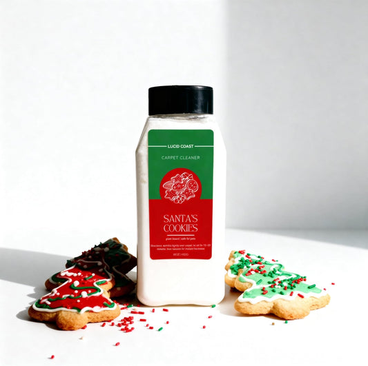 Santa's Cookies Carpet Deodorizer Powder For Home, Vaccuuming Upholstery, Pet Urine, Dog Bed/Cat Litter Box– Eliminates Odors, Pet-Safe - Christmas/Holiday (16oz (Santa's Cookies))