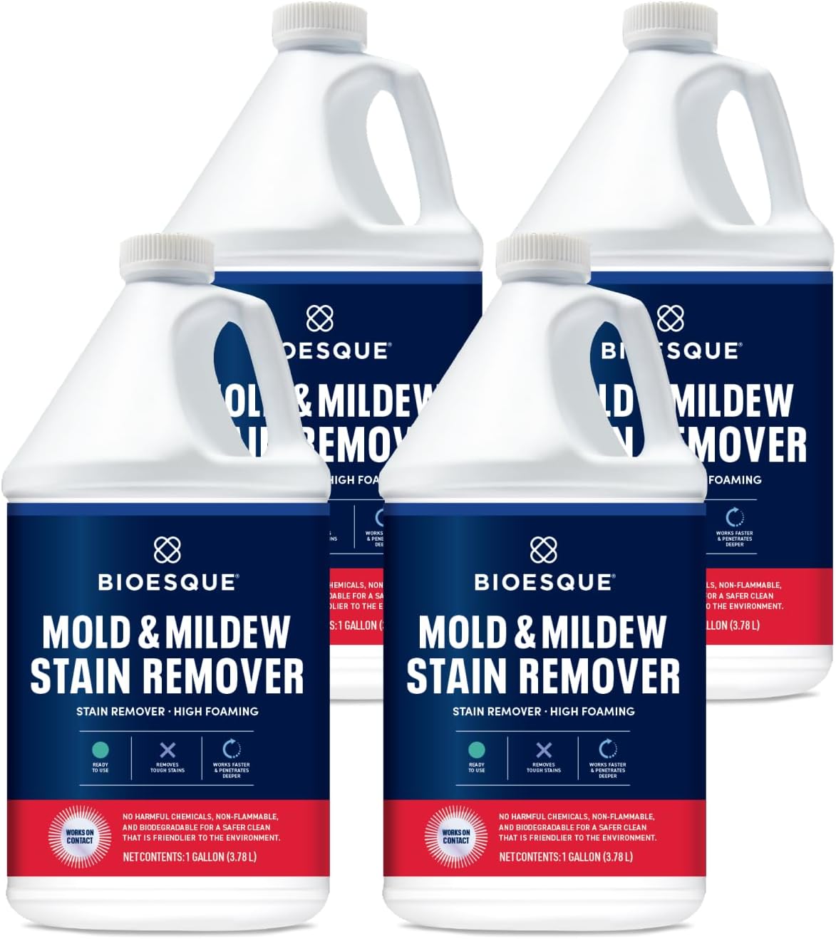 Bioesque Mold & Mildew Stain Remover, 1 Gallon (Pack of 1)