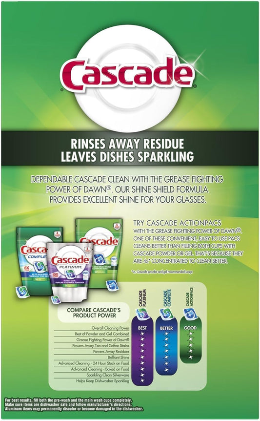 Cascade 34036 Dishwasher Detergent Powder, 75 Oz