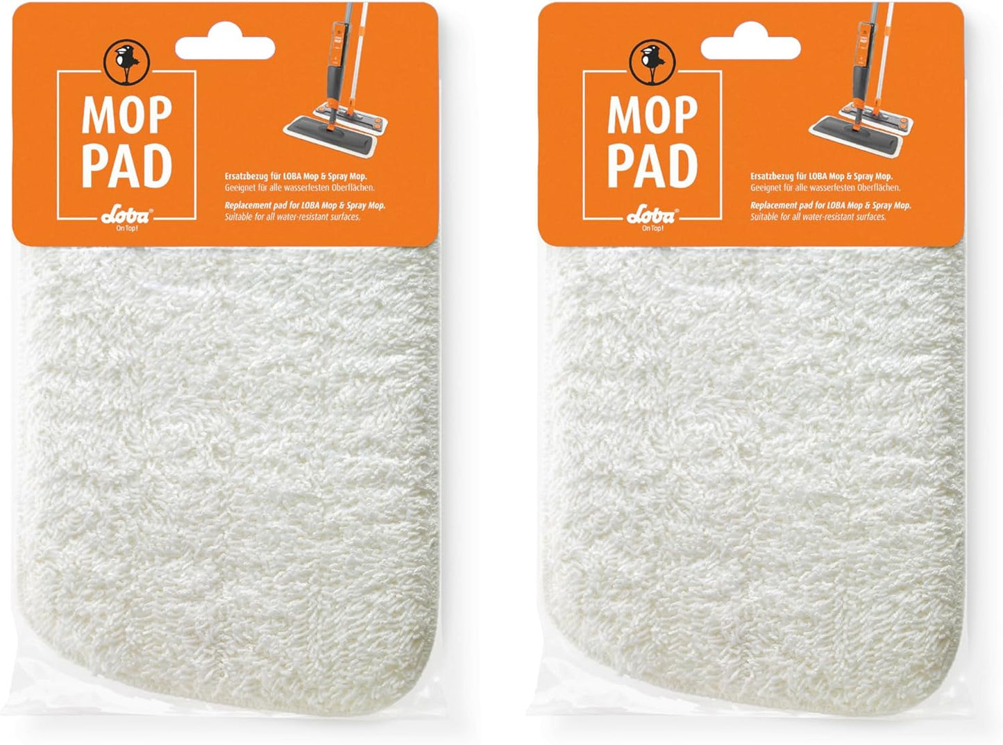 LOBA Microfiber Floor Cleaning Pad Spray Mop Mop (2 pack)