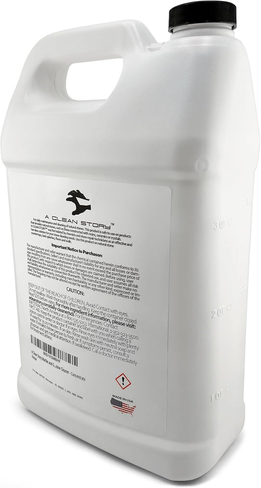 Marble and Granite Daily Stone Cleaner (Neutral Cleaner - Ph7) 1-Gallon Concentrate Formula - makes up to 32 gallons