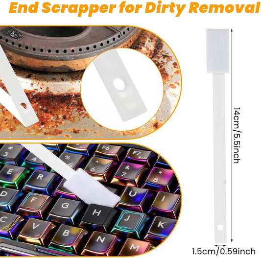 50 Pcs Disposable Crevice Cleaning Tool Crevice Brush Crevices Hole Cleaning Brush for Keyboards, Grooves, Stove, Table Corner and Small Spaces