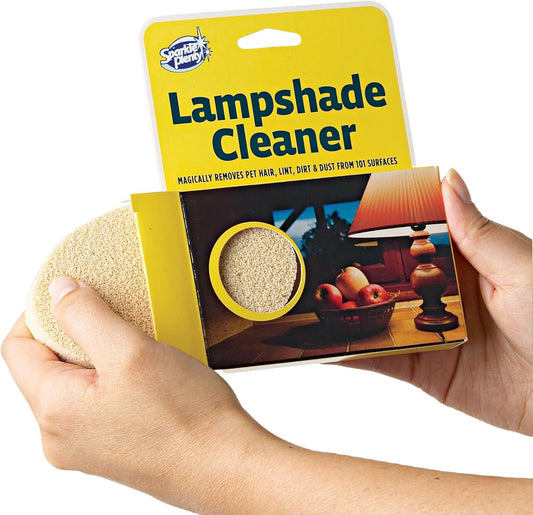 Sparkle Plenty Lampshade Cleaner - Dry Magic Dust Sponge for Lamp Shade - Dry Dusting Sponge Scrub for Fabric & Window Blinds - Effortless Duster Upholstery Cleaner for Furniture & 101 Surfaces