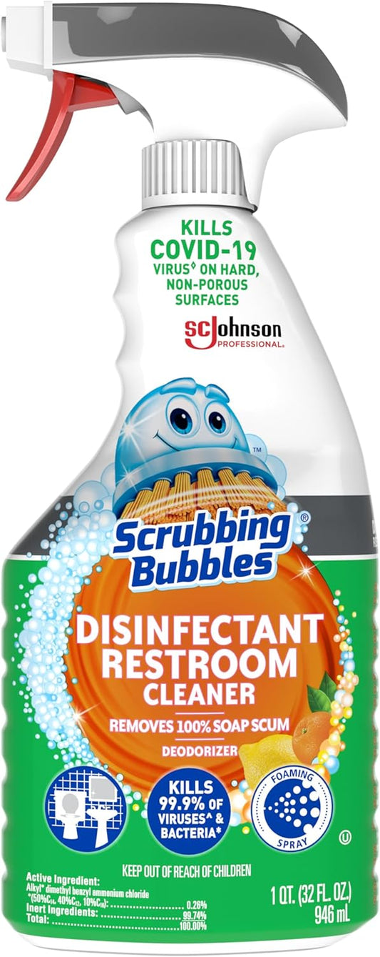 SC Johnson Professional Scrubbing Bubbles Disinfectant Restroom Cleaner, 128oz / Case Qty 4