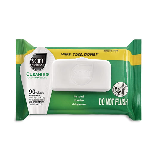 PDI Sani-Professional Cleaning Wipe, Multi-Surface, Fresh Scent, Degreasing, Non - Streak, For Kitchen, Restaurant Tables, Glass, Treated Wood, 90 Count, Pack of 12 (1080 Total Wipes)
