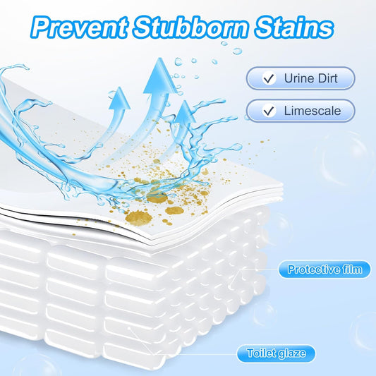 KIISIISO Toilet Bowl Cleaner Tablets 50 PACK, Automatic Bleach Toilet Tank Cleaners, Bathroom Long-Lasting Freshness, Slow-Releasing Powerful Deodorizing & Descaling