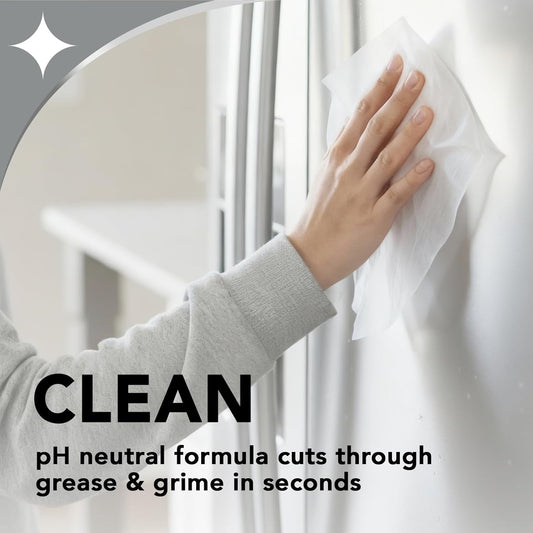 Weiman Stainless Steel Cleaner & Polish Kit, 2 Wipes & Cloth, Anti-Fingerprint, Removes Grease, Water Spots, Streaks & Residue, Polishing Cleaner Safe for Appliances, Chrome, Sinks & Grill Exteriors