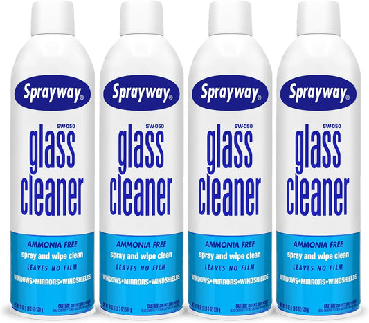 Sprayway 443331 Ammonia Free Glass Cleaner, 19 Oz. (4-Pack) (Packaging May Vary) (4 Case)