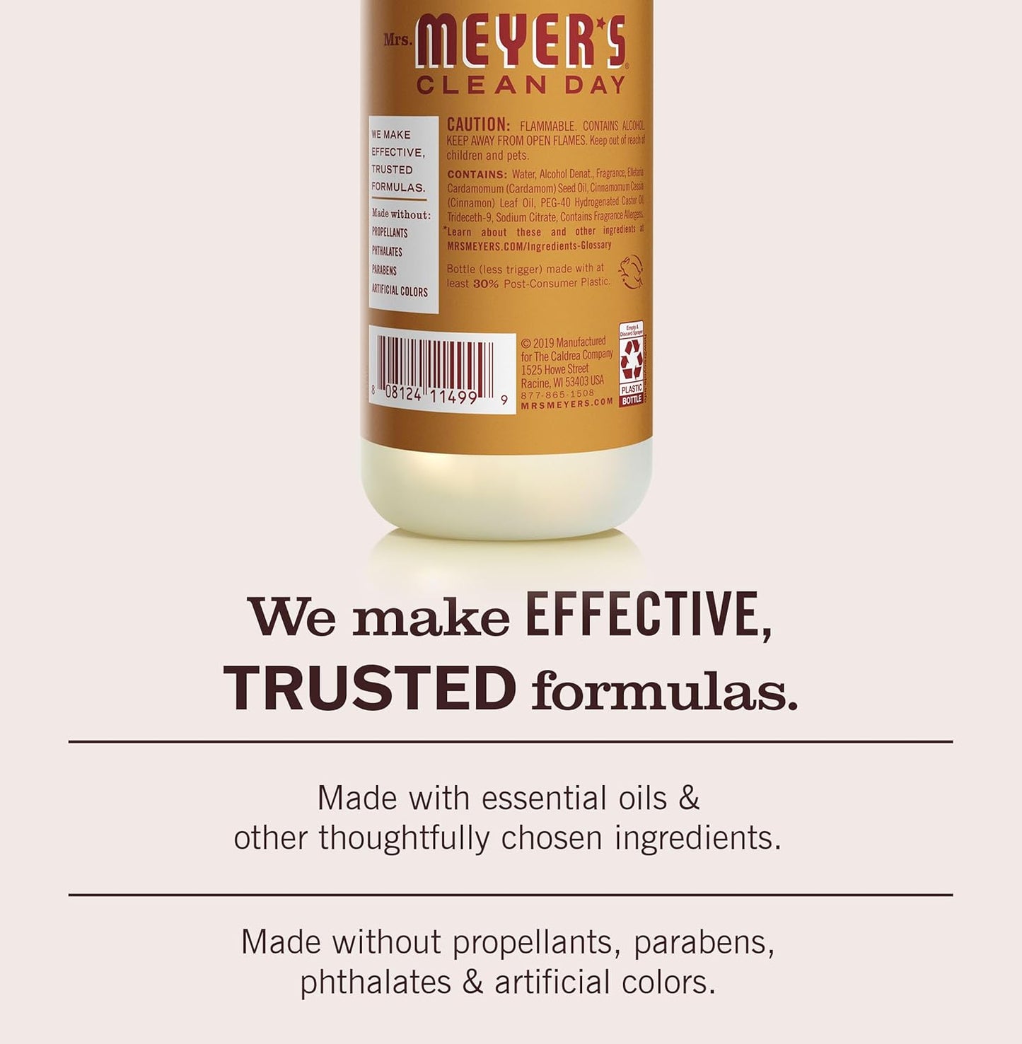 MRS. MEYER'S CLEAN DAY Room Spray, Lemon Verbena Scent, 8 Fl Oz Bottle