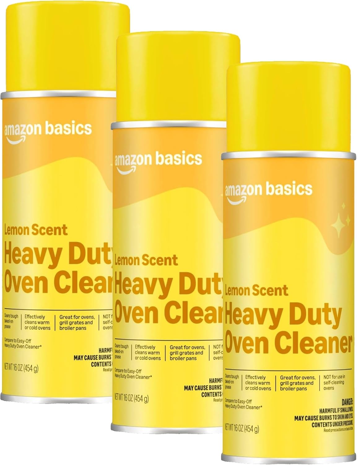 Amazon Basics Heavy Duty Oven Cleaner, Lemon Scented, 16 oz, Pack of 1