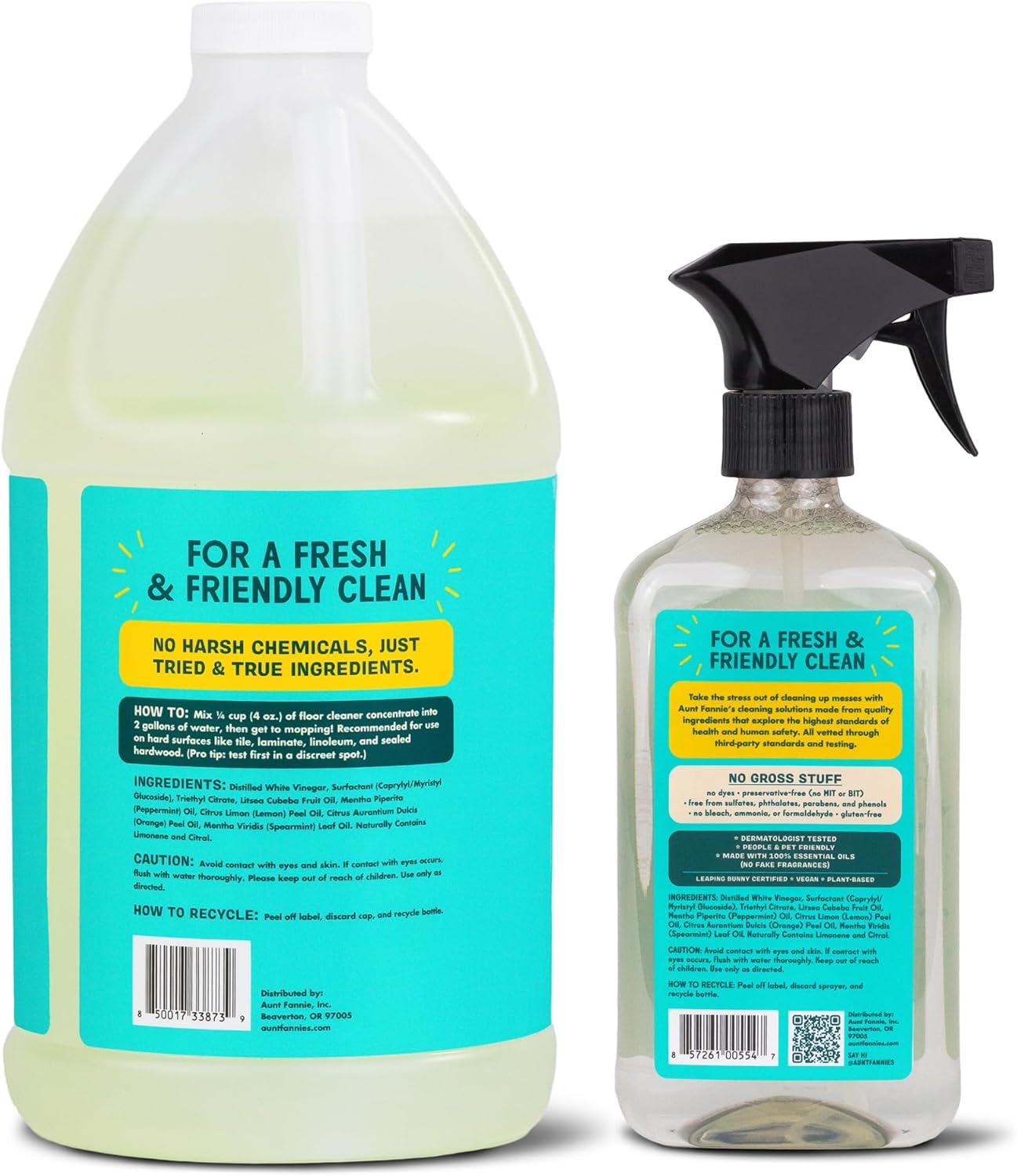 Aunt Fannie's All Purpose Household Cleaner, Multi-surface Spray, Powered by Vinegar for Kitchen, Bath, Windows and Countertops, Eucalyptus Scent (Pack of 1)