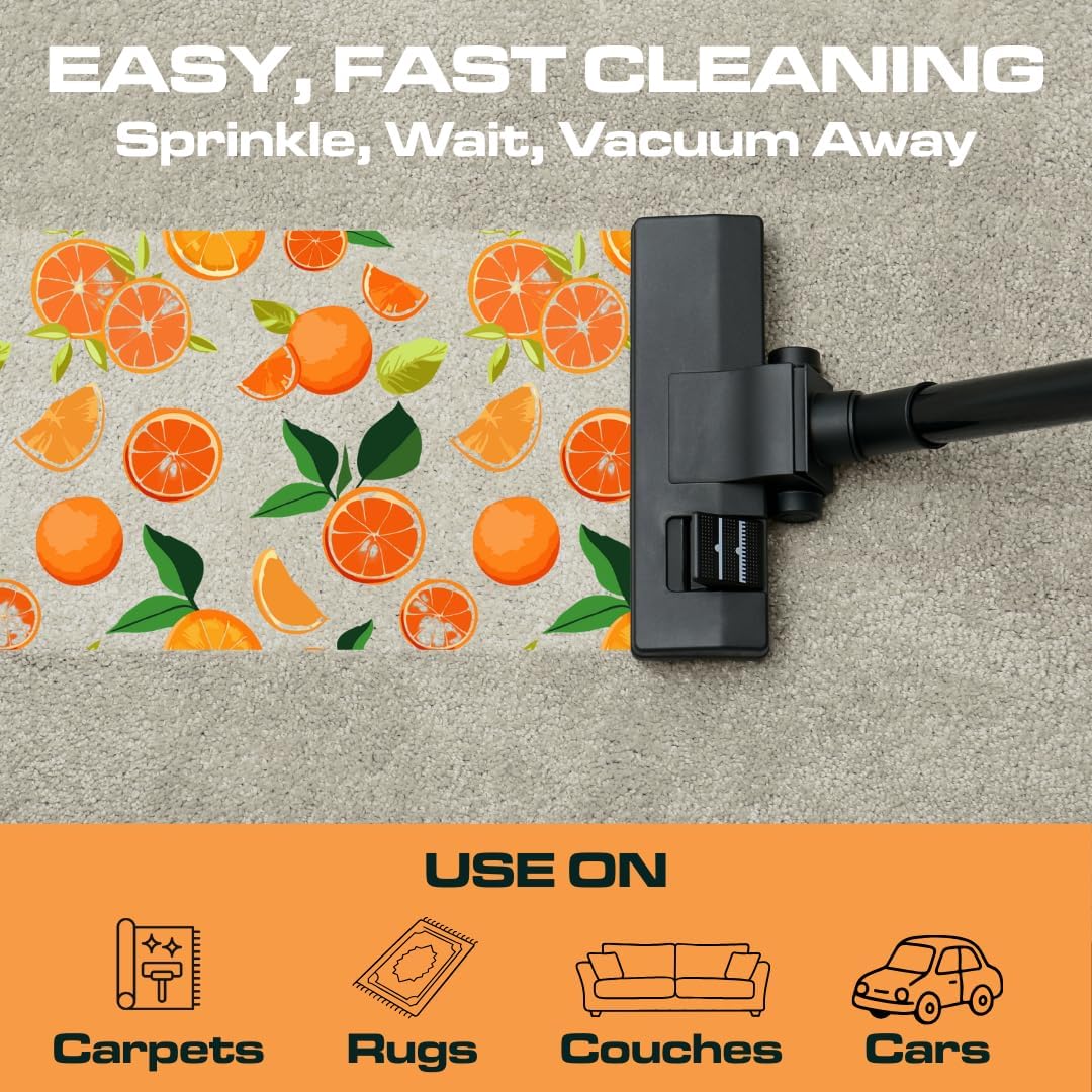 Ripclean Carpet Deodorizer & Freshener Cleaning Powder, Odor Eliminator for Strong Odors & Homes w/Pets, Safe around Kids & Pets, Use on Carpet, Rugs, Upholstery & More (16 Ounce, Lemon)