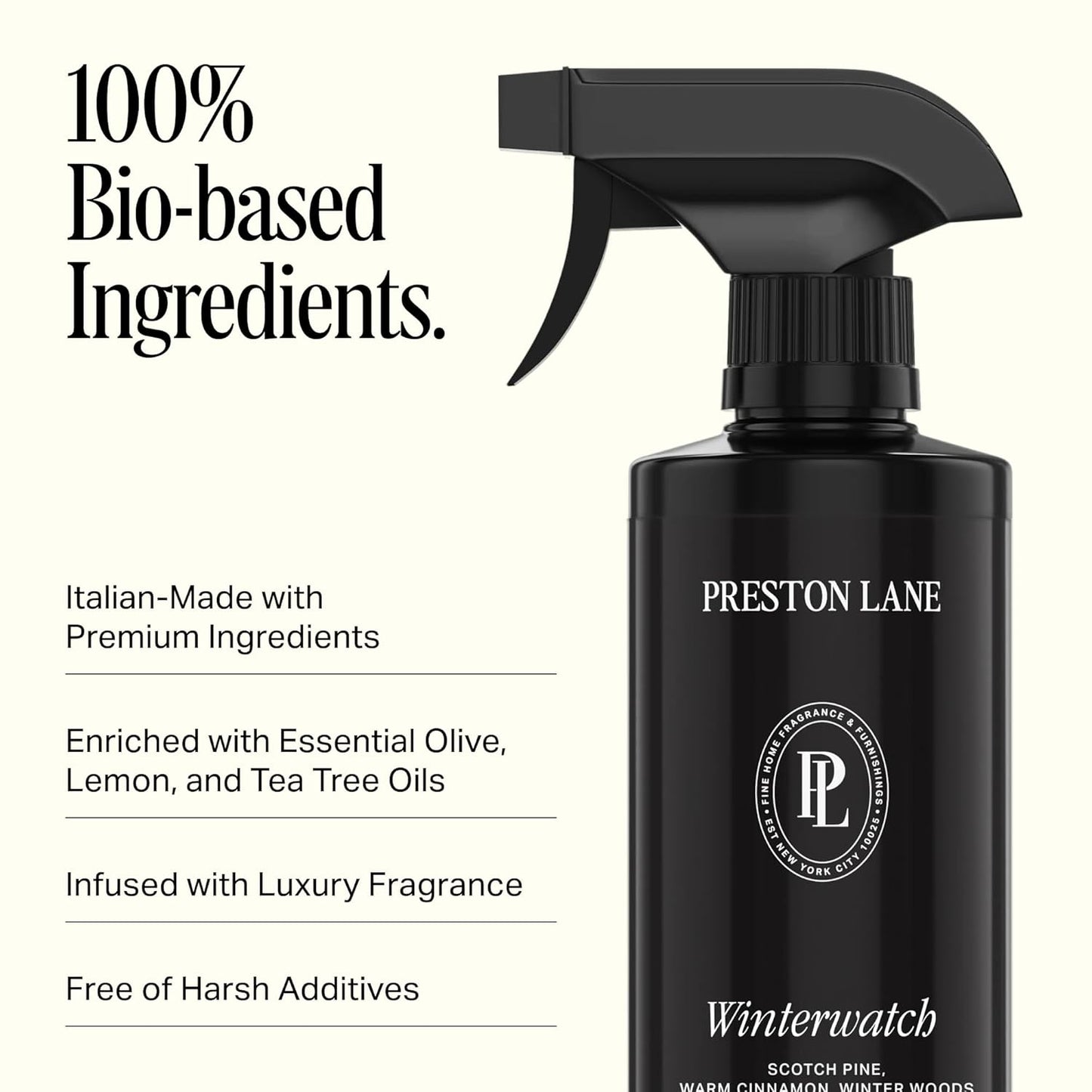 Preston Lane Luxury All-Purpose Cleaner, Mayfair Scent | Bio-Based Multi-Surface Spray | Streak-Free Finish, Lifts Dirt, Smudges & Grease | Vegan & Cruelty-Free