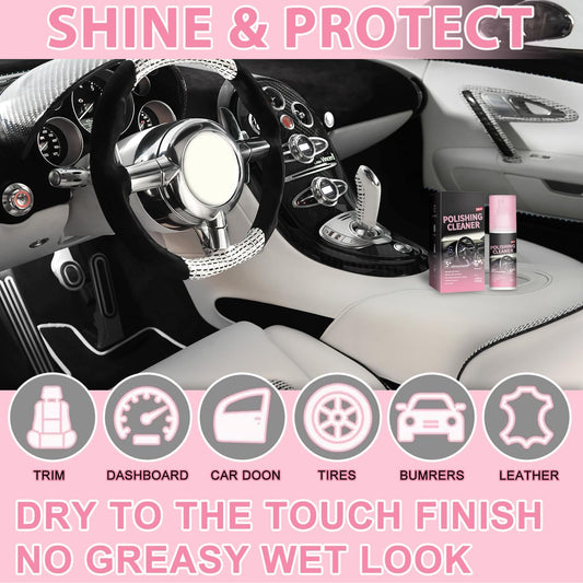 Timeno 2026 New Polishing Cleaner Car Interior, Interior All Purpose Car Cleaner for Rubber, Leather (2)