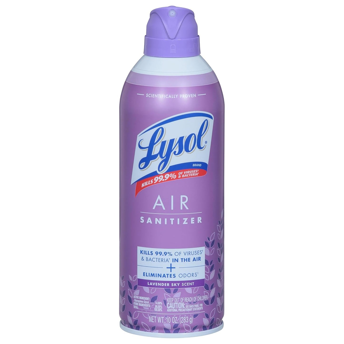 Roll over image to zoom in LYSOL Air Sanitizer Spray, For Air Sanitization and Odor Elimination, Lavender Sky, 10 Fl. Oz