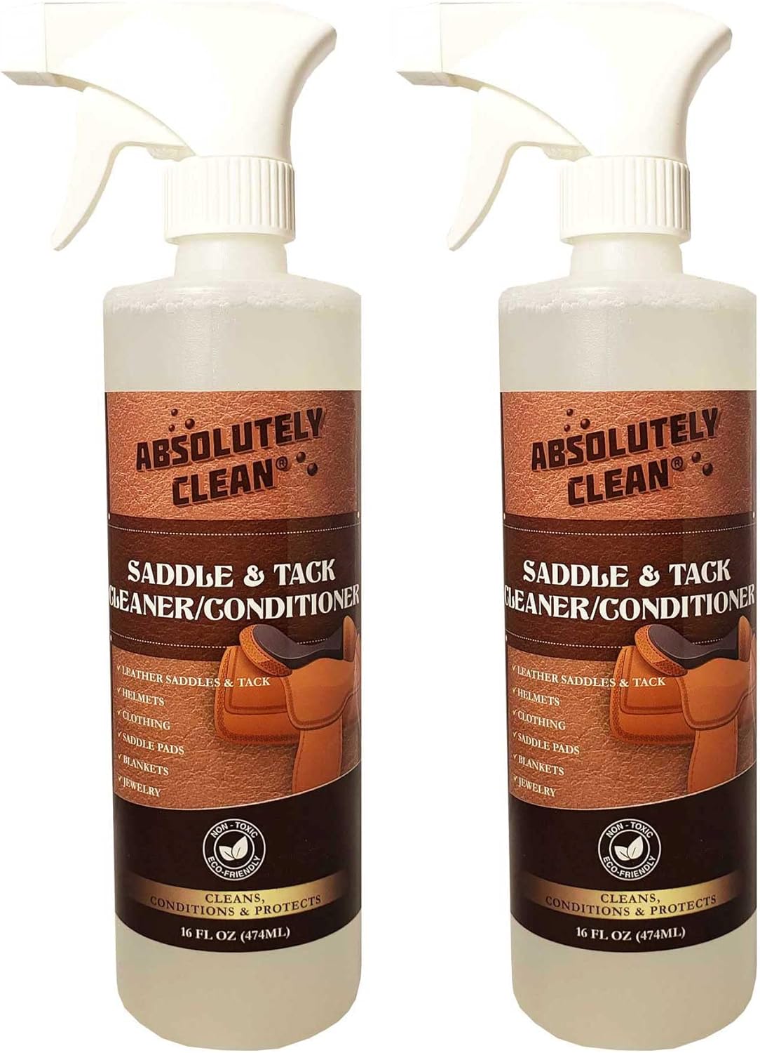 Absolutely Clean Amazing Saddle Soap Spray for Leather Cleaning & Tack Cleaner and Conditioner