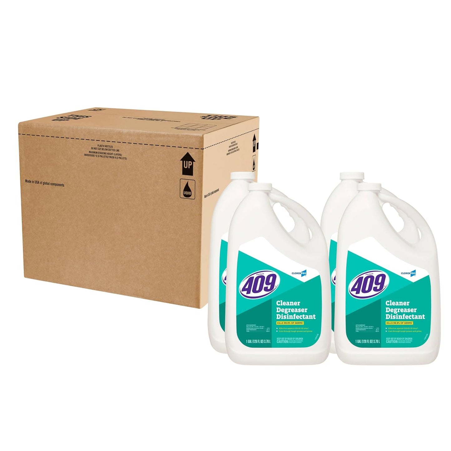 CloroxPro Formula 409 Cleaner Degreaser Disinfectant Refill, 128 Fluid Ounces (Package May Vary)