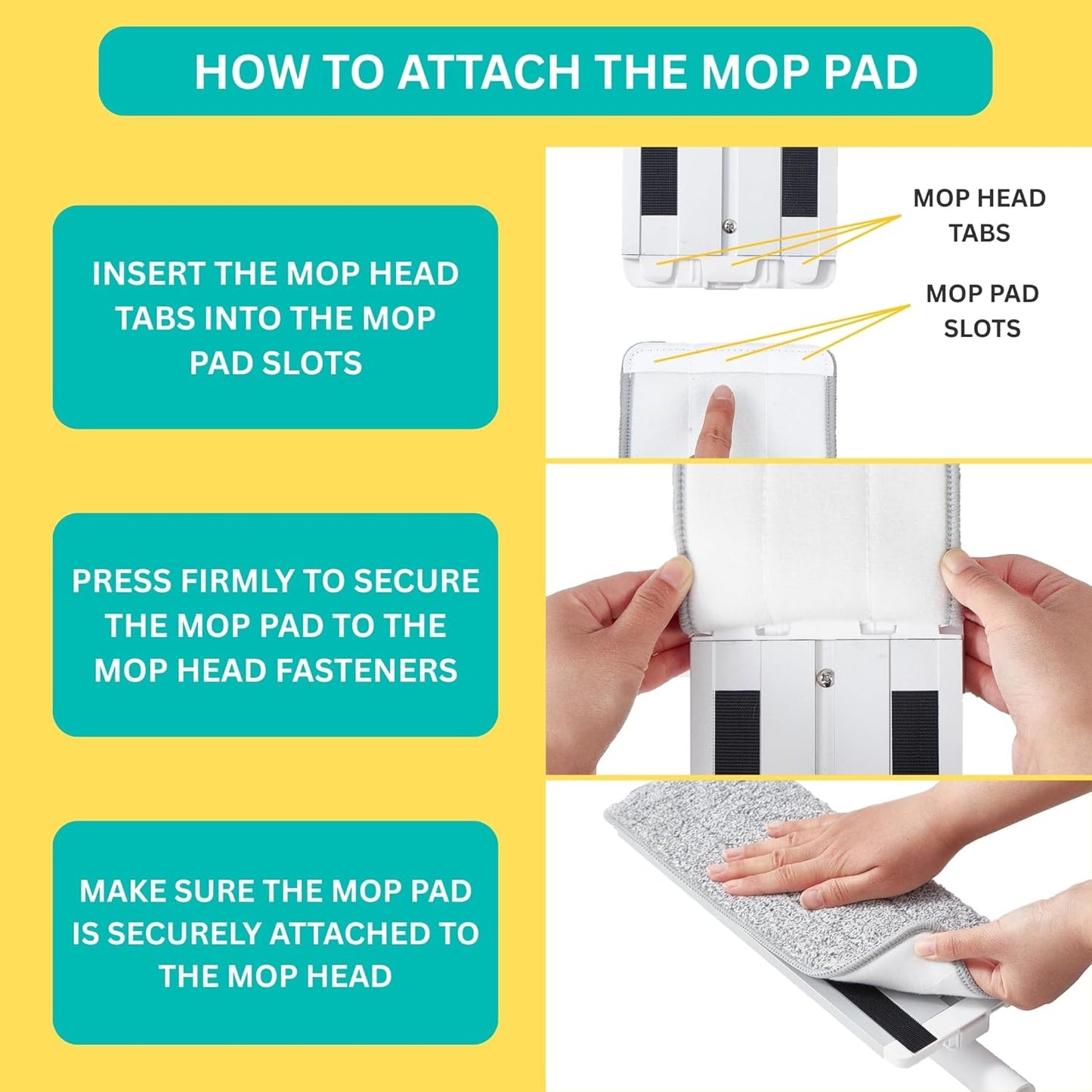 True & Tidy® TrueClean Mop & Bucket Spin Mop Pump System, Patent Pending 3 Compartments Separate Clean & Dirty Water, Hands-Free Self-Wringing Aluminum Head, Machine Washable Pads, in Gift Box