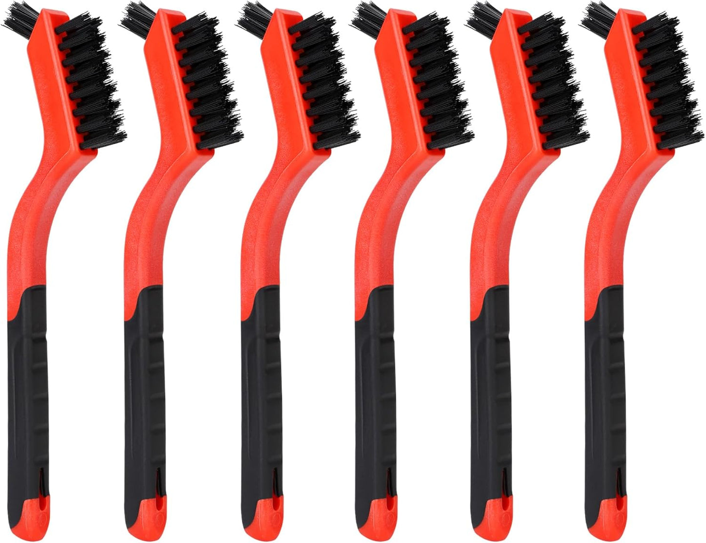 3pcs Nylon Brushes for Cleaning, Small Cleaning Brushes for Tight Spaces, Car Detailing Brush Set for Cleaning Dust in Holes