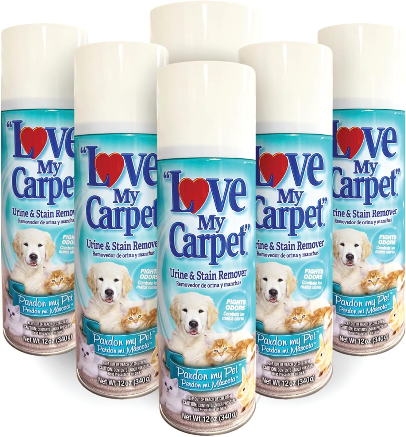 Love My Carpet Pet Special Heavy Foam,Carpet Cleaner,Urine,Pet Stain And Odor Remover,Carpet Cleaner Solution,2 Pack Of 12oz