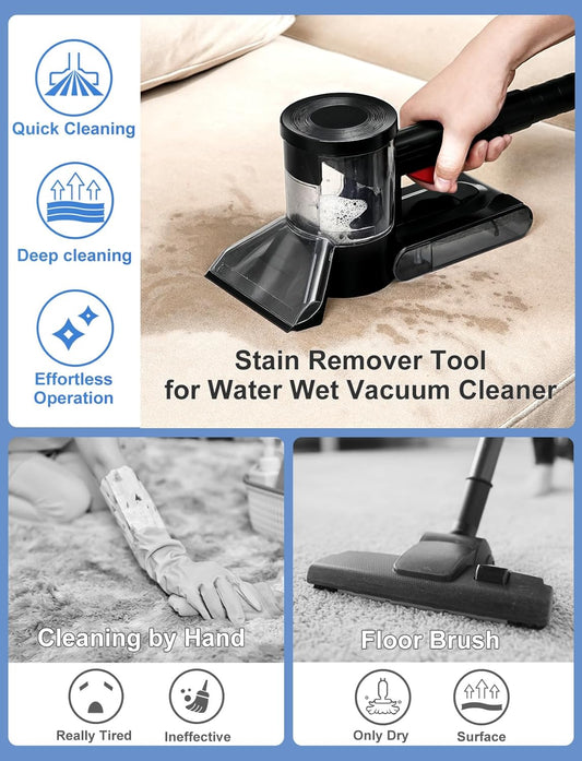 Sub Surface Carpet Extraction Vacuum Attachments for Water Wet Extractor Vac Cleaners, Stain Remover Deep Cleaning Rug Shampooer Tools for Sofa, Rug, Car Seats – Spray & Extract Stains Easily