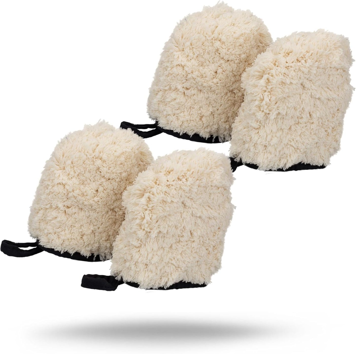 Maxshine Universal 2-Pack Professional Microfiber Wash Mitts – Finger Wheel Mitt & Dusting Mitt Set – Ideal for Small Area Cleaning, Car Washing & Detailing – Premium Auto Detailing Accessories