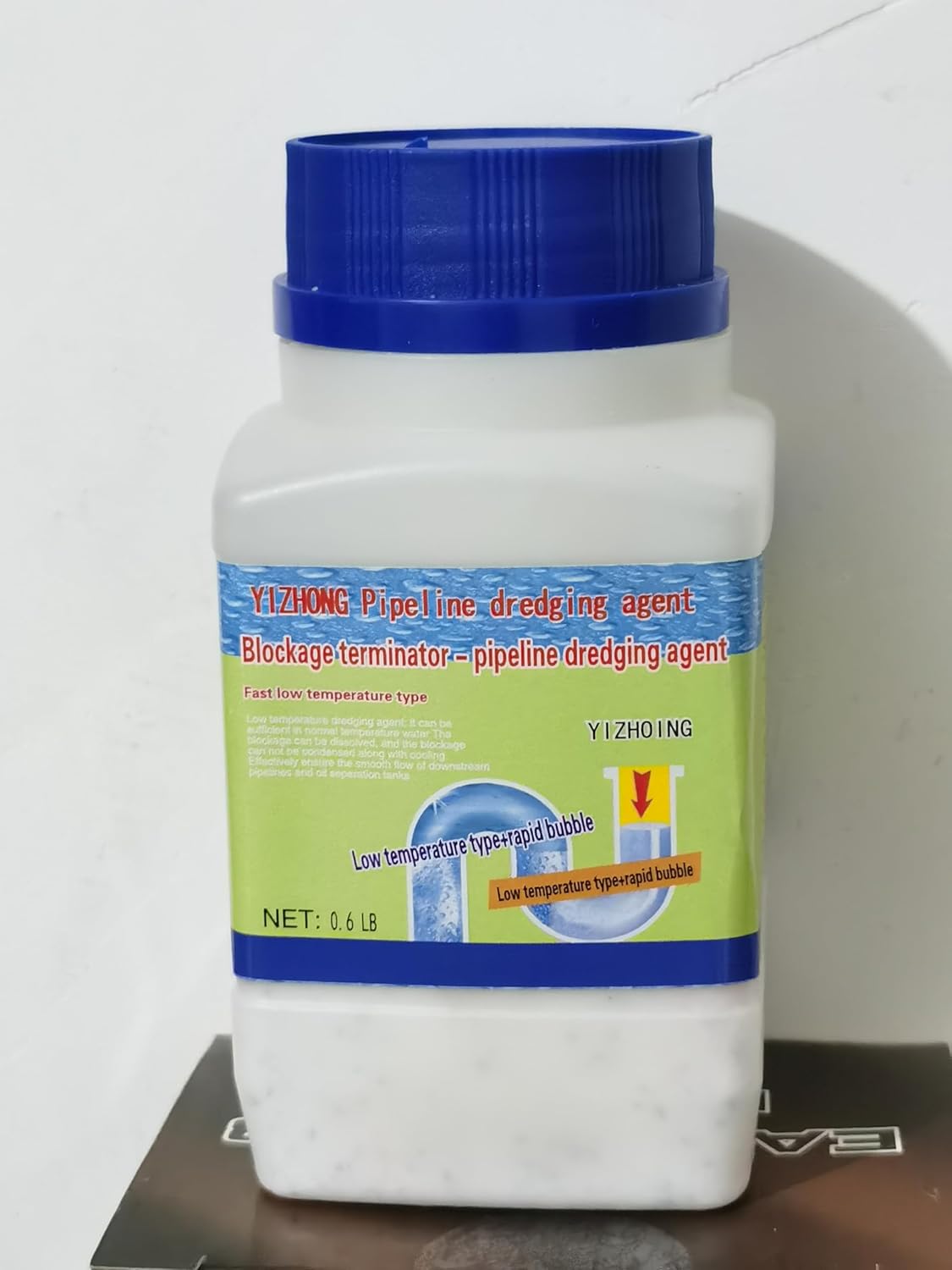 YIZHONG Fast-Acting Drain Cleaner Powder - Powerful Unclogging for Kitchen Sink and Toilet Pipes