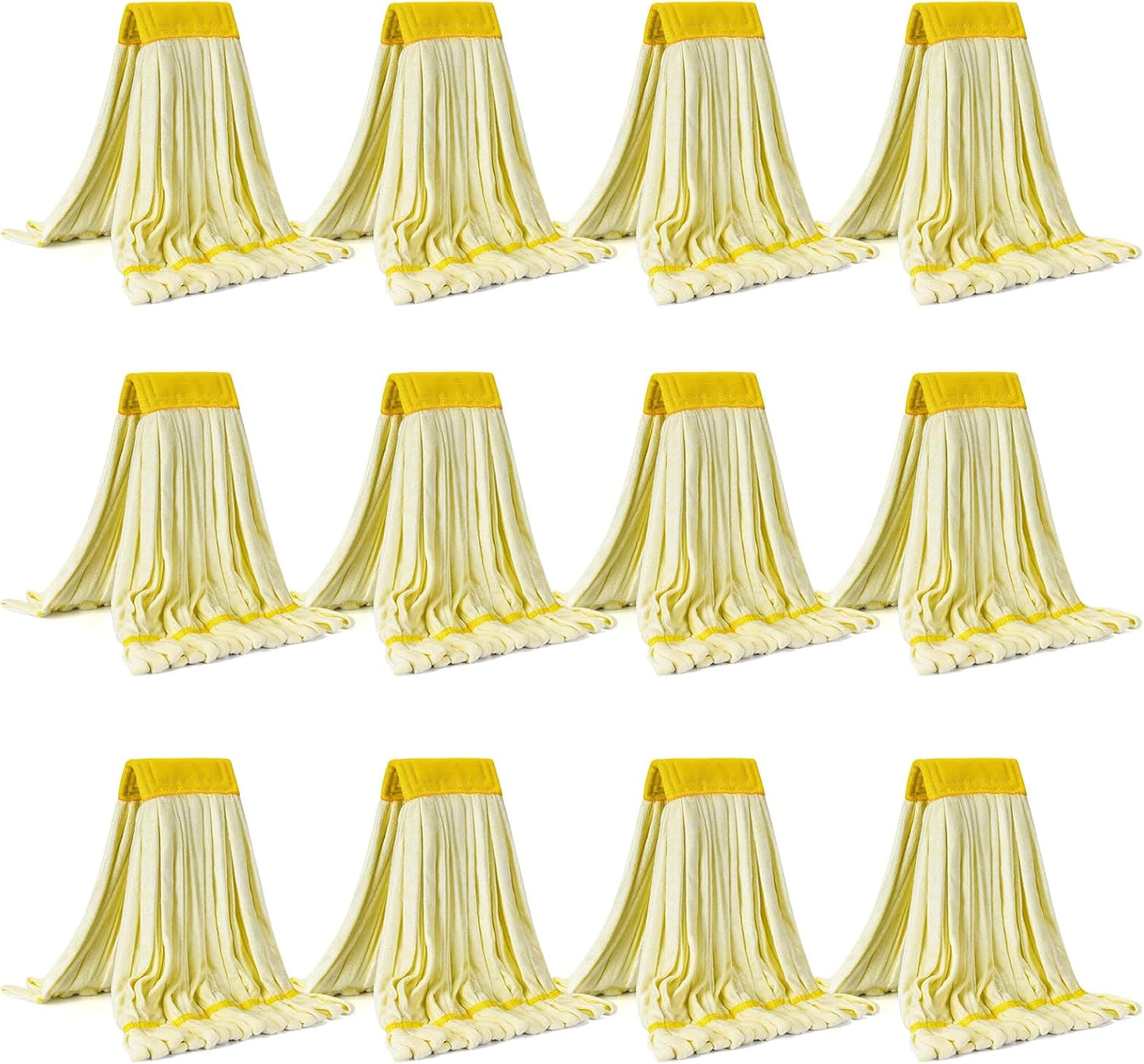 Matthew Cleaning Microfiber Tube Mop(Meduim,Blue,3Pack) Heavy Duty Mop Head Replacement,Excellent Absorbency,Premium launderability,Reusable,Loop end for Home,Commercial&Industrial Use