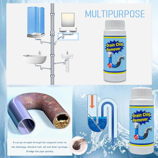 Wild Tornado Pipe Dredge, drain clog remover,Powerful Sink and Drain Cleaner, Fast Foaming for Kitchen and Pipes Cleaning Tool(4pcs)