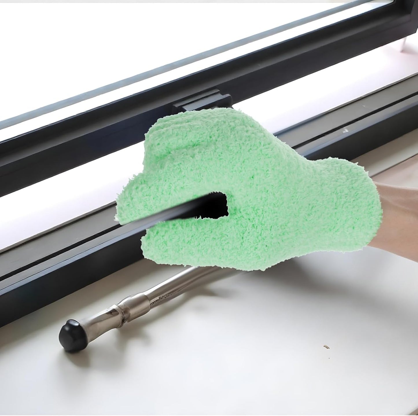 Ymapinc Plant Dusting Gloves, Microfiber Dusters for Cleaning Kitchen Indoor Mitt for House Use Desk Window Blind Screen Wash