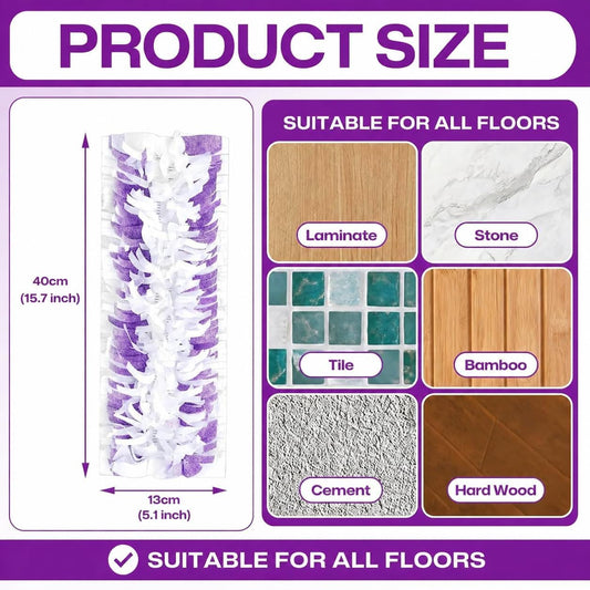 6 Pack Swiffer Power Mop Pads, Disposable Power Mop Refills Compatible with Swiffer Power Mop, Unscented Multi-Surface Replacement Mopping Refills Pads for Floor Surface Cleaning
