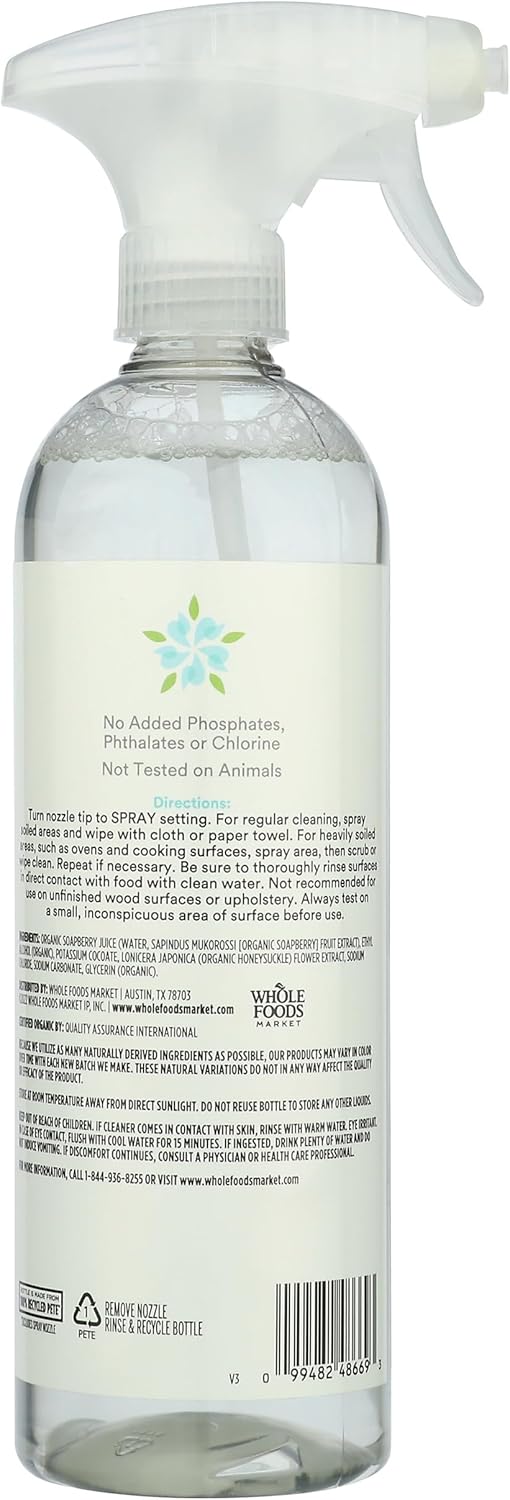 365 by Whole Foods Market, Organic Multi-Surface Cleaner, Unscented, 24 Fl Oz