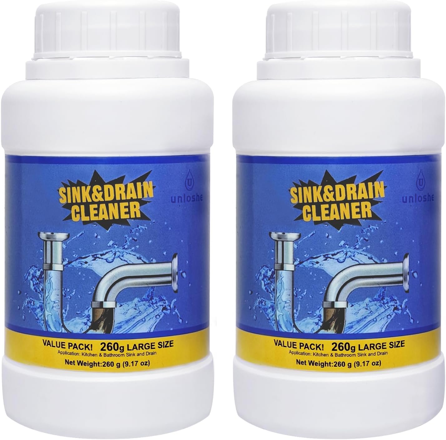 Sink Drain Cleaner, Powerful Pipeline Dredging Agent, Drain Clog Remover for Unclogs Bathroom and Kitchen Sinks, Drains (1PCS)