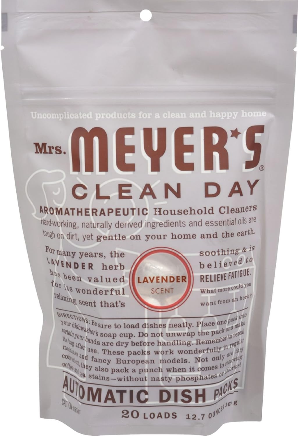 Mrs. Meyer's Clean Day Dishwasher Detergent Soap Packs