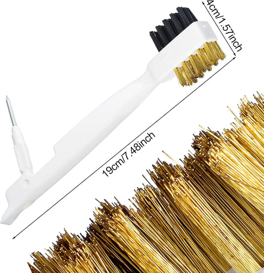 Ymapinc 2-Pack Gas Stove Top Cleaner - Gas Stove Kitchen Cleaning Scrub Brush with Cooktop Scraper, Household Cleaning Tools & Scrubber for Range Hood Grease Grime