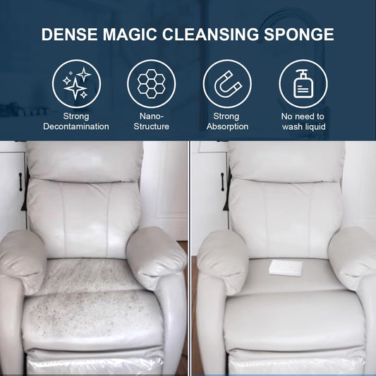 Magic Sponge Eraser POWOBEST 100 Pac Extra Thick Melamine Sponges Magic Cleaning Sponge, Household Cleaning Scrub Sponge Pads for Kitchen, Car,Sink,Shoe,Bathtub Cleaning Sponge