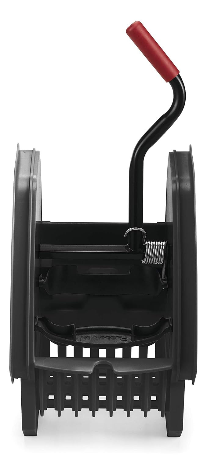 Rubbermaid Commercial WaveBrake 2.0 Down-Press Wringer for Mop Bucket, Black, Heavy Duty Mopping/Cleaning for Professional/Janitorial Use
